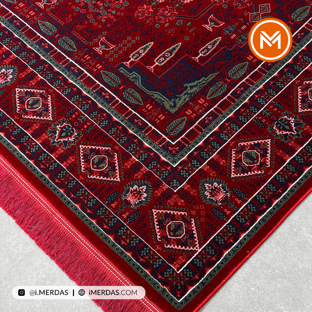 فرش گبه چهار باغ LAKI زمینه تمام رنگ